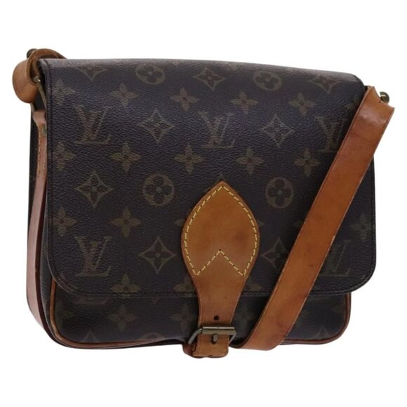 LOUIS VUITTON Monogram Cartouchiere MM Shoulder Bag M51253 LV Auth bs23044 - Picture 1 of 16
